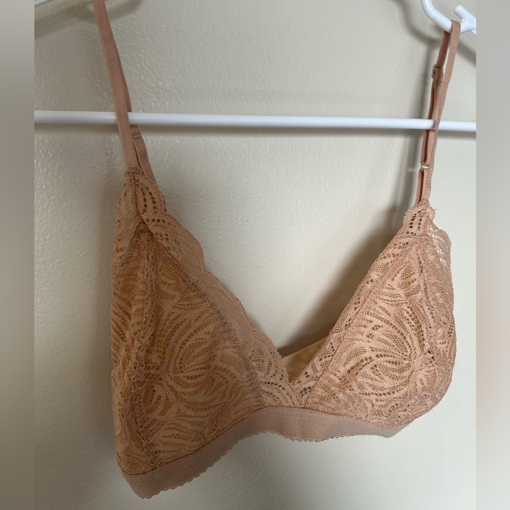 Lace Bralette in Tan